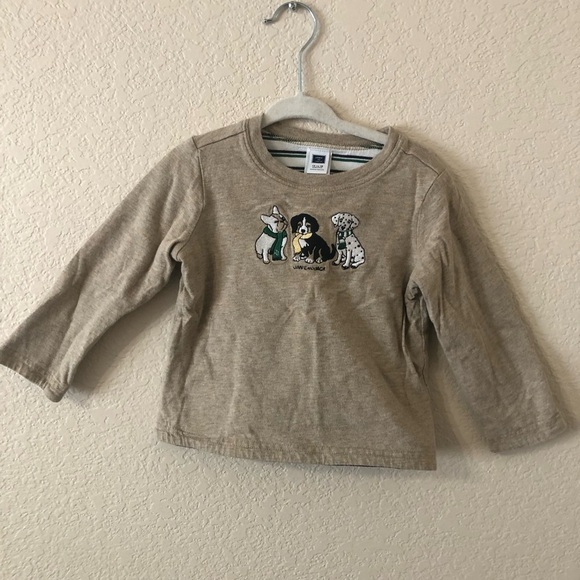 Janie and Jack Reversible Cotton Dog Sweater with Stripes - Size 12-18 Months - Picture 1 of 7